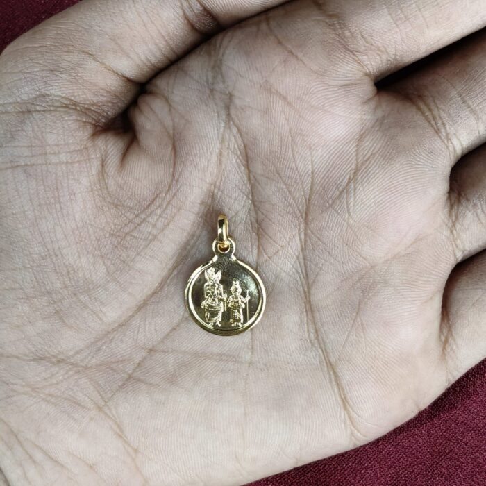 HINDU PENDANT SMALL MUTHAPPAN COIN(HG002)
