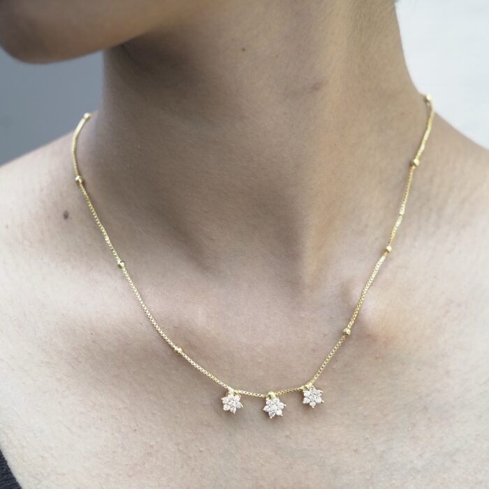 NECKPIECE  DIAMOND REPLICA CHARMS (NECK018)