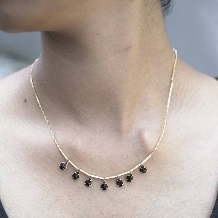 NECKPIECE  RAIN DROP CHARMS (NECK016)