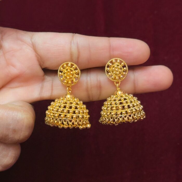 PREMIUM GOLD PLATED BRIDAL JHUMKHA (JK010)