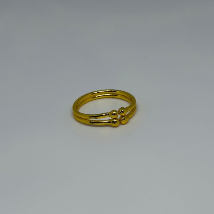 GOLD PLATED PLAIN DOUBLE MINCHI (MI002)