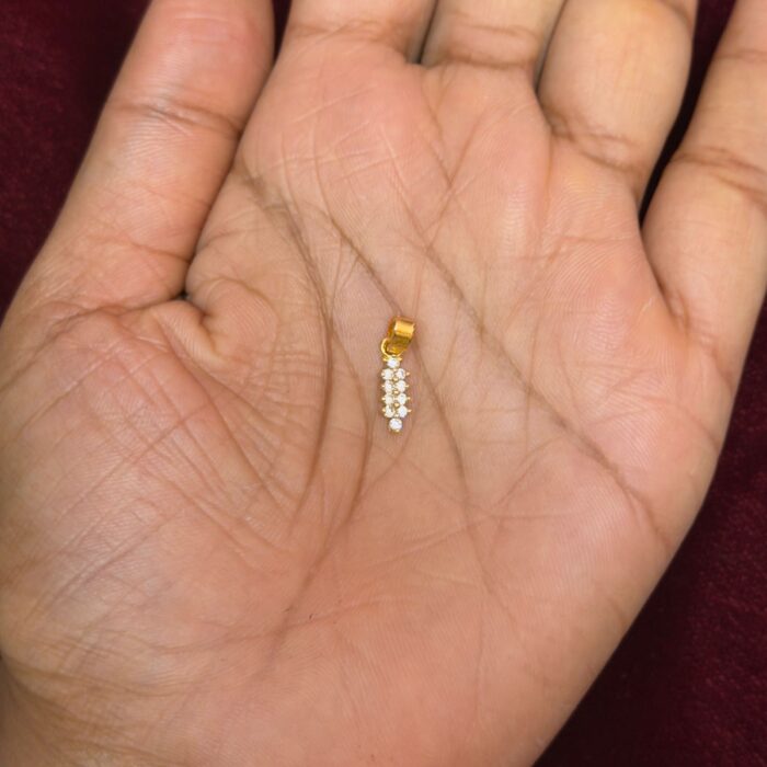 DIAMOND REPLICA  STONE LINE PENDANT (DRL015)