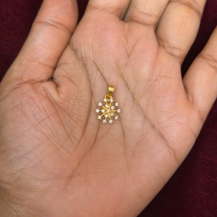DIAMOND REPLICA TWO FLOWER PENDANT (DRL018)