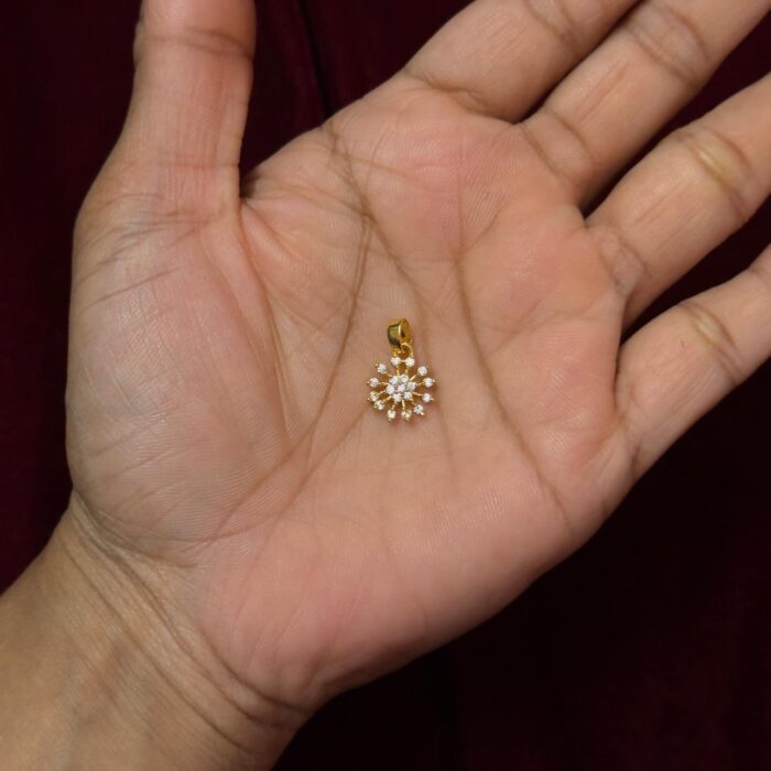 DIAMOND REPLICA  FLOWER BIG PENDANT (DRL006)