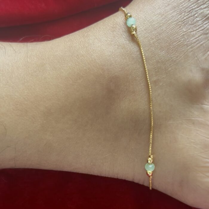 ANKLET  PASTEL GREEN (ANK030)