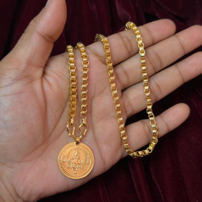 VISHNUMAYA COIN PENDANT  WITH SAVITHAM(HG8P016)