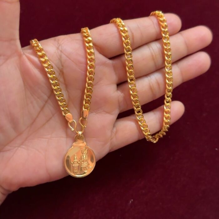 MUTHAPPAN WITH 24 INCH GANGULY THIN CHAIN