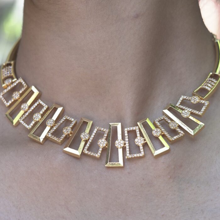 AD stone necklace AD004