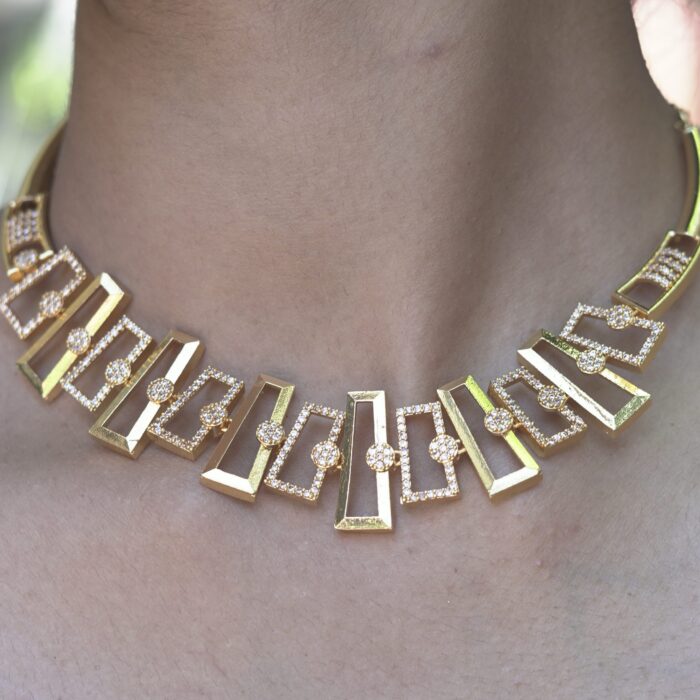 AD stone necklace AD004