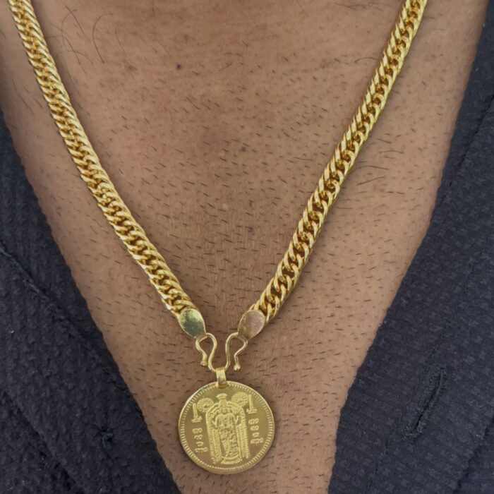 GURUVAYOORAPPAN PENDANT WITH GANGULY CHAIN (HG8P001)