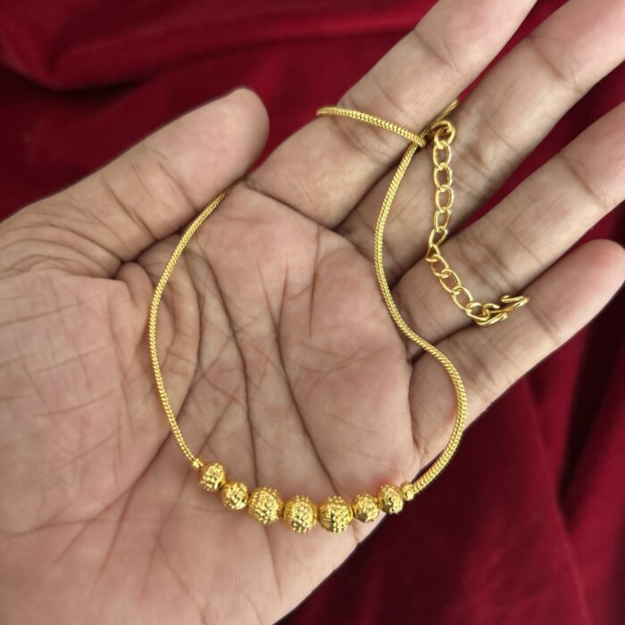 18 INCHES GOLD PLATED BALL CHAIN (NECK045)