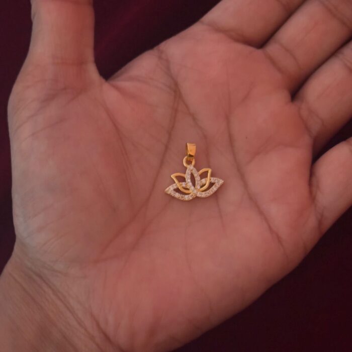 DIAMOND REPLICA LOTUS PENDANT (DRL020)