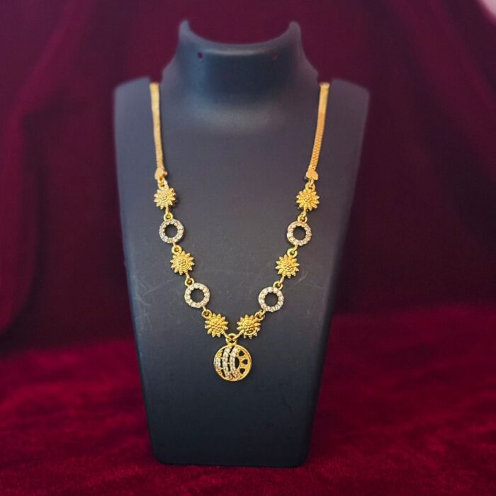 18 INCHES GOLD PLTED AD NECKLACE (NECK035)