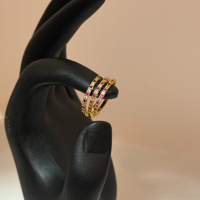 ADJUSTABLE RING  AD STONE LAYER RING(AR014)