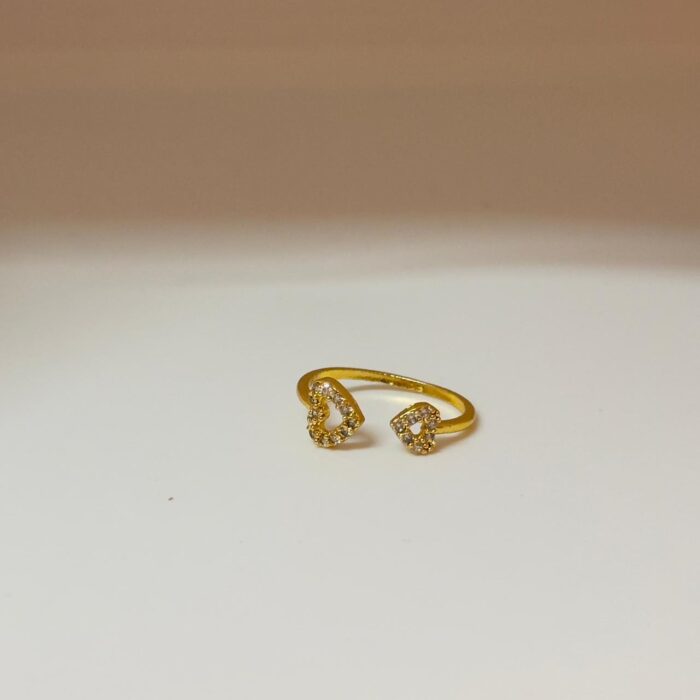 ADJUSTABLE RING  BIG AND SMALL LOVE RING (AR015)