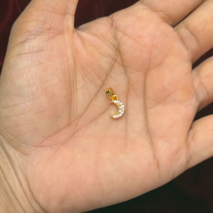 DIAMOND REPICA HALF MOON PENDENT (DRL021)