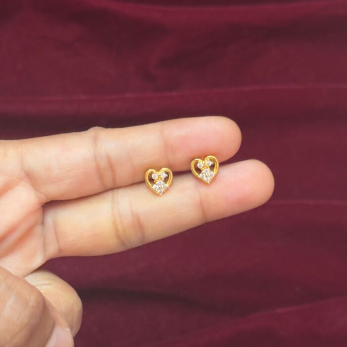 DIAMOND REPLICA STUD LOVE DESIGN(STD032)