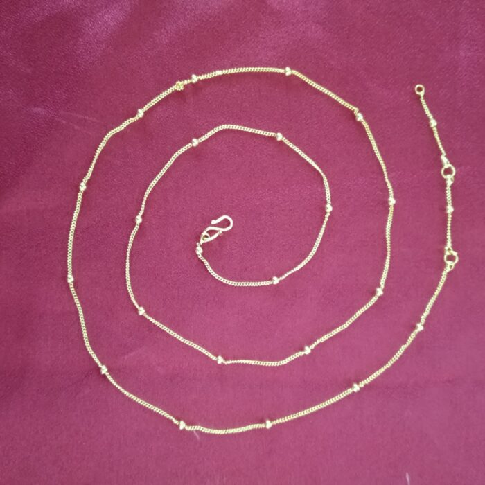 PREMIUM GOLD PLATED HIP CHAIN THIN BALLS (HIP004)