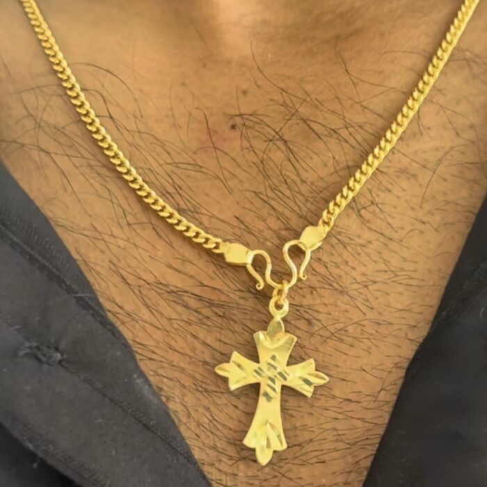 NATTURAJAV (18 INCHE CHAIN WITH CROSS)