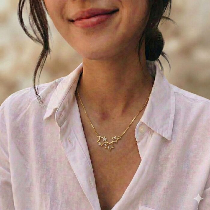 18 INCHES BOX CHAIN WITH STAR PENDANT (NECK038)