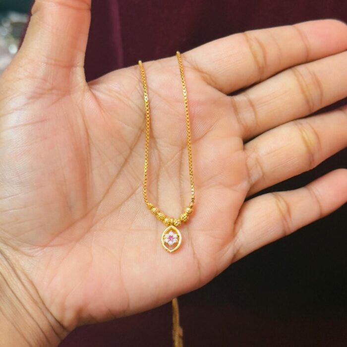 18 INCHES AD CUTE FLOWER NECK PIECE (NECK031)