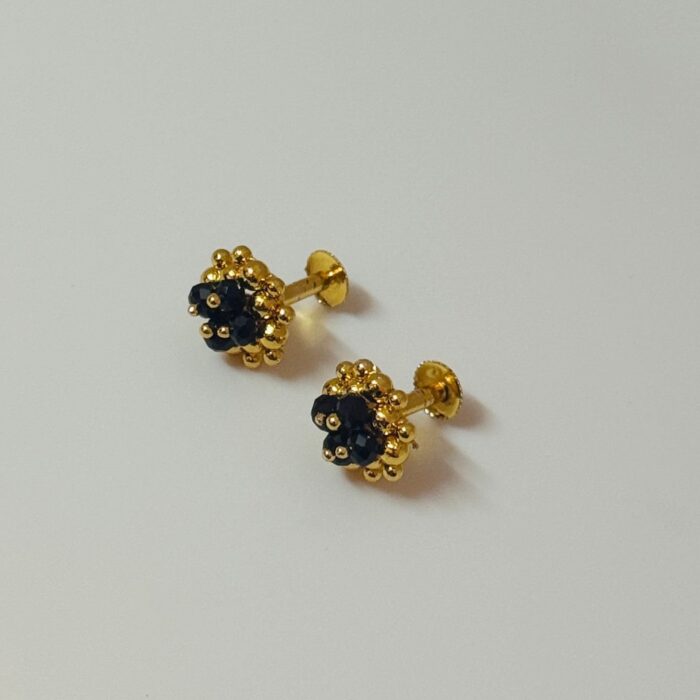 Gold Plated Stud  (GSTD008) BLACK
