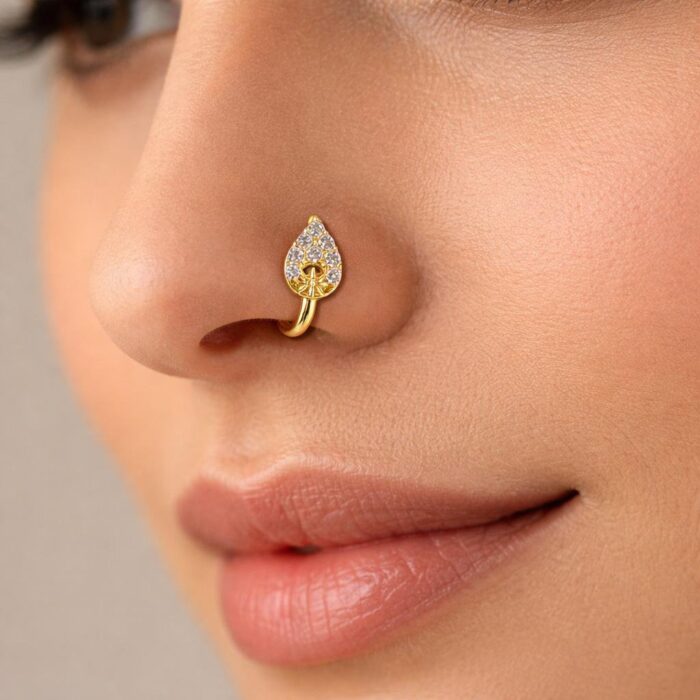 GOLD PLATED PRESSING NOSE PIN (NP001)