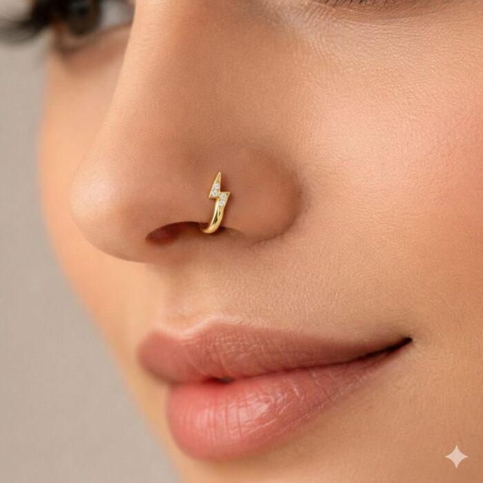 GOLD PLATED PRESSING NOSE PIN (NP002)