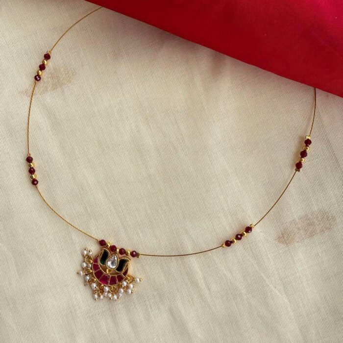 JADAU INVISIBLE CHAIN MAROON  INV001