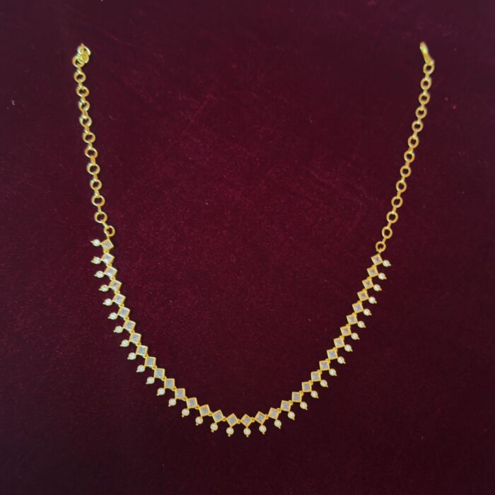 AD STONE GOLD PLATED NECKLACE (AD006)