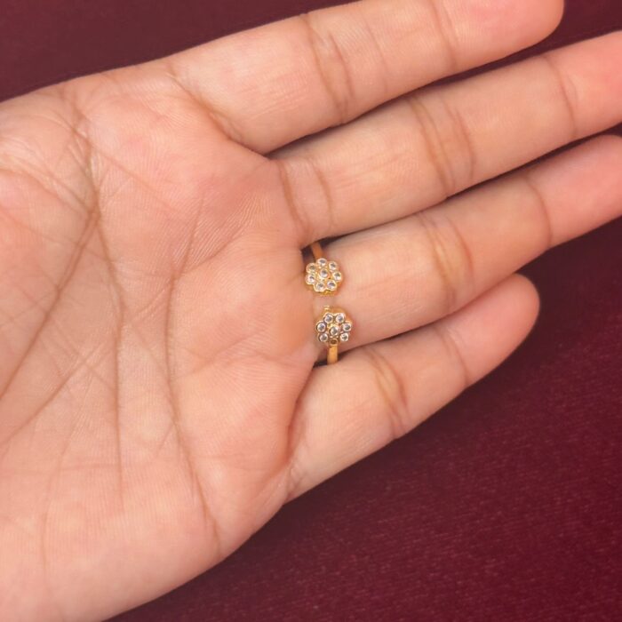 ADJUSTABLE RING  2 FLOWER (AR024)