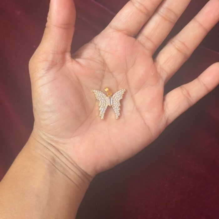 DIAMOND REPLICA BIG BUTTERFLY PENDANT (DRL027)