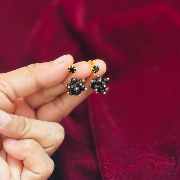 KIDS SEMI PRECIOUS STONE GRAPES EARRING(KD047)
