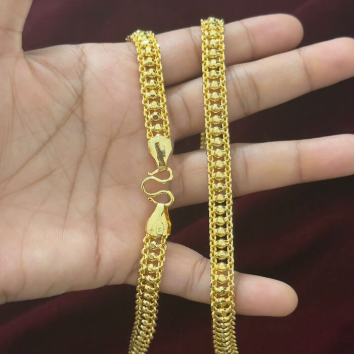 24 INCH  ULTRA PREMIUM GOLD PLATED CHAIN (UPC801) RAIL