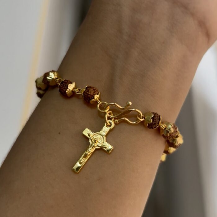 Unisex Cross Rudraksha
