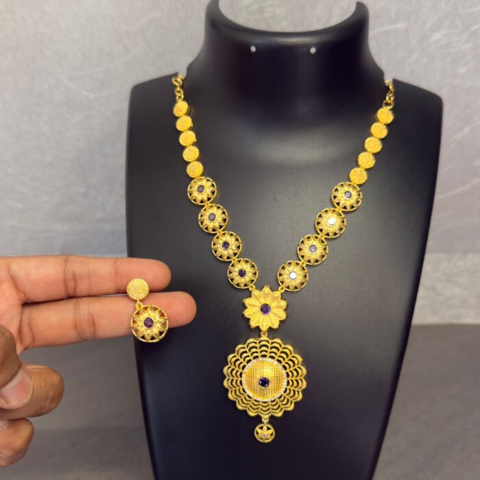 Turkish Heritage Premium Gold-Plated Bridal Neckpiece TRK010