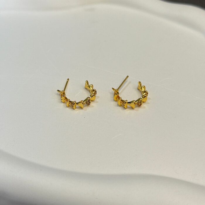 GOLD PLATED RING STUD (RS005)