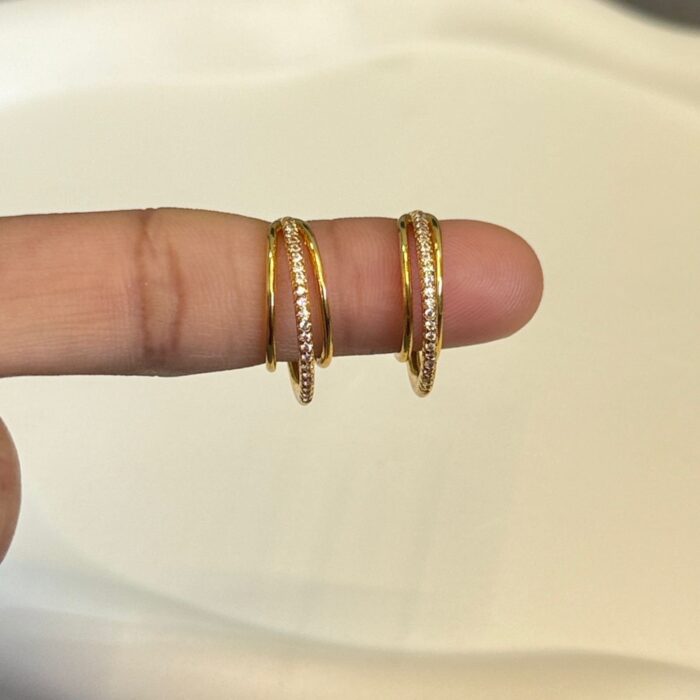 GOLD PLATED RING STUD (RS004)