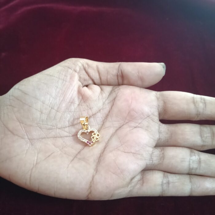 DIAMOND REPLICA  AD STONE FLOWER AND  HEART (DRL024)