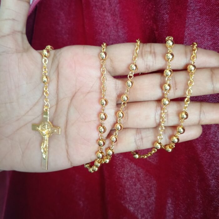 GOLD PLATED ROSARY (KM003)