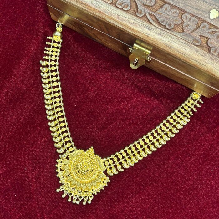 (TC032) GOLD PLATED BRIDAL TRADITIONAL NECKLACE