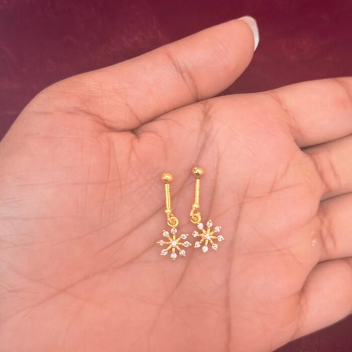 BE2 GOLD PLATED BUGADI EARRINGS