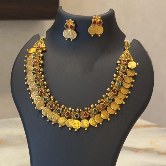 ATQ1  ANTIQUE COIN NECKLACE