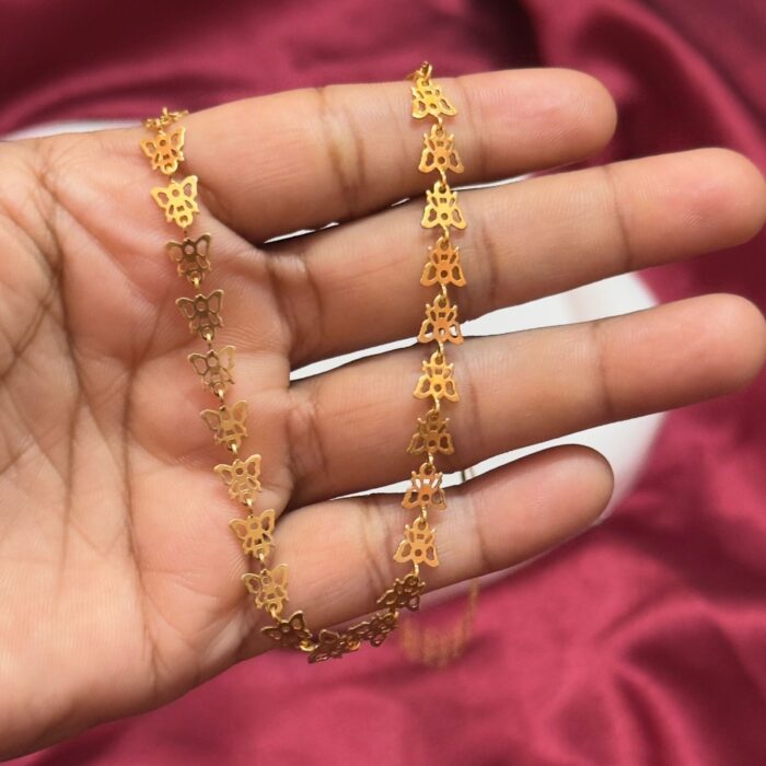 (NECK057) GOLD PLATED SIMPLE KOREAN CHAIN