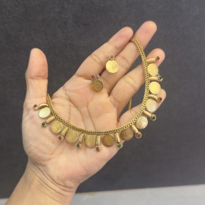 ATQ11 ANTIQUE COIN NECKLACE