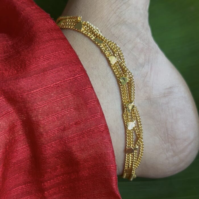 ANKLET  GOLD PLATED PREMIUM QUALITY BRIDAL ANKLET (ANK044)