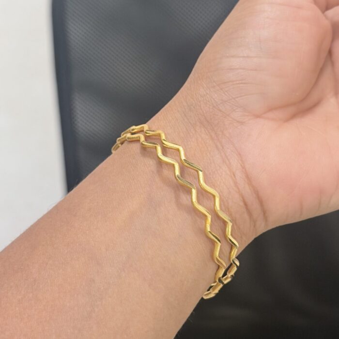 ZIG ZAK THIN BANGLE (BA036)