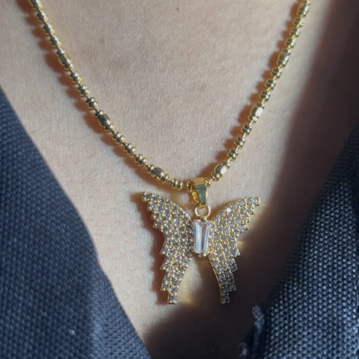 BUTTERFLY (18 INCH CHAIN WITH BUTTERFLY PENDANT)