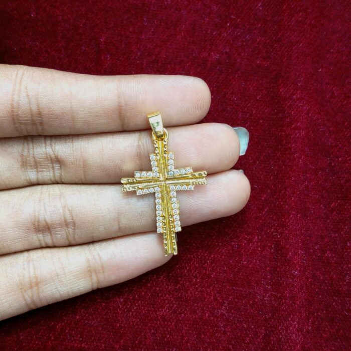 CRISTIAN CROSS AD STONE PENDANT (CL029)