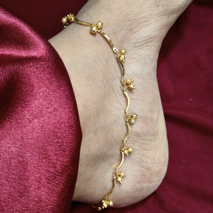 ANKLET GOLD PLATED KILUKKAM ANKLET (ANK047)